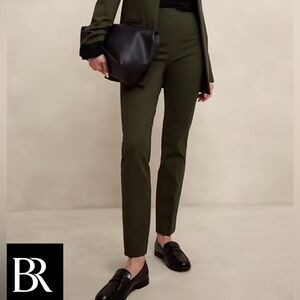 Banana Republic Olive Green Ponte Ankle Pant